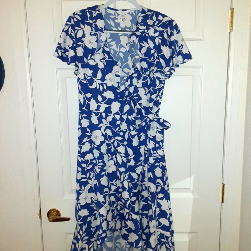 🎈Truly Lovely Blue & White Women's Dress